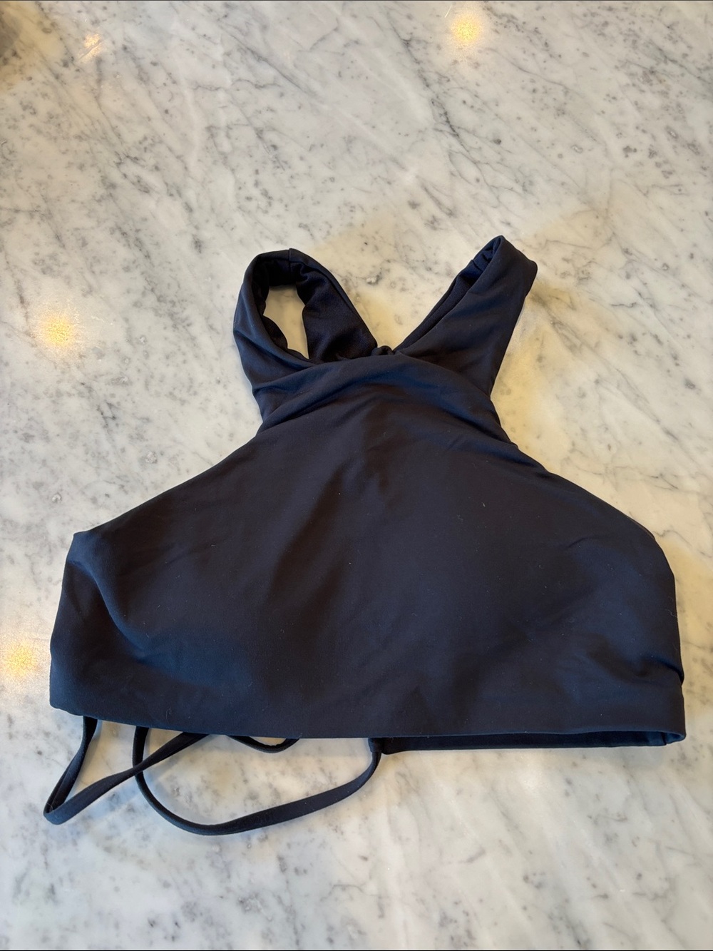 Billabong Black High-Neck One Piece Swim Top